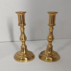 Elegant Gold Candlestick Holders